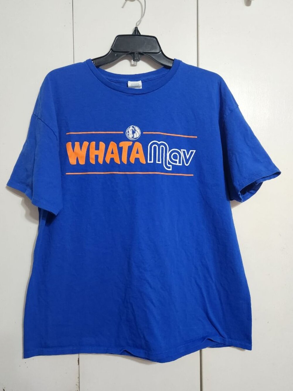 Dallas Mavericks 2004 Whataburger Graphic Shirt XL Blue WhataMav Basketball NBA